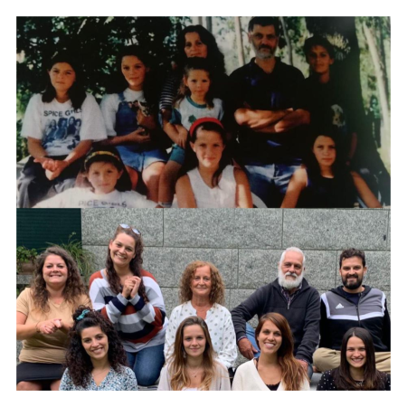 Familia de Macu Moreno: antes y ahora